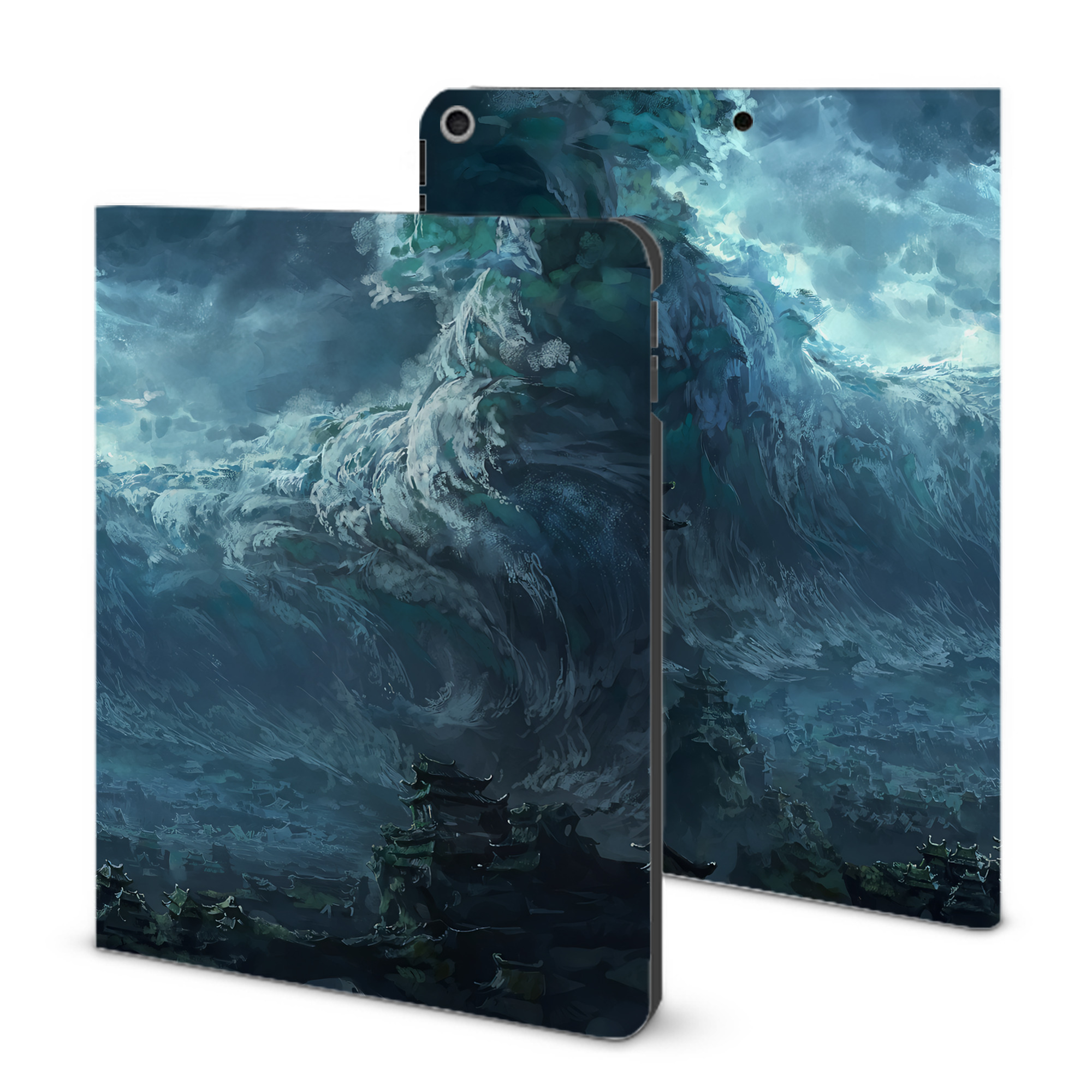 （画像用） Ne Zha 2 ナタ 魔童の大暴れ IPad ケース ブック型 PUレザー TPU 耐衝撃 軽量 薄型 ペン収納なし 全面保護 IPad 各モデル対応